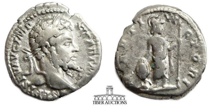 Septimius Severus AD 193-211. AR Denarius. Mars. 17 mm, 3.39 g.