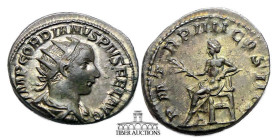 Gordian III AD 243-244. AR Antoninianus. Apollo. 24 mm, 4.97 g.