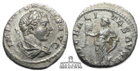 Elagabalus AD 218-222. AR Denarius. Libertas. 17 mm, 3.03 g.