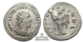 Trebonianus Gallus AD 251-252. AR Antoninianus. Felicitas. 23 mm, 3.27 g.