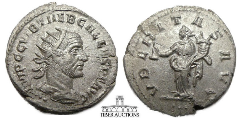 Trebonianus Gallus AD 251-252. AR Antoninianus. Uberitas. 21 mm, 3.76 g.