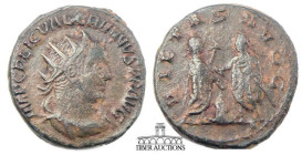 Valerian I AD 253-260. AR Antoninianus. Valerian and Gallienus. 22 mm, 4.93 g.