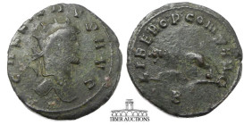 Gallienus AD 253-268. AR Antoninianus. Panther. 21 mm, 2.54 g.