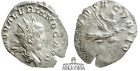 VALERIAN II DIVUS (Died 258). Antoninianus. Colonia Agrippinensis. Valerian on peacock flying right, head left, holding scepter and raising hand. 20 m...