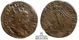 Postumus, Romano-Gallic AD 260-269. Æ Dupondius. Victory. 26 mm, 7.79 g.
