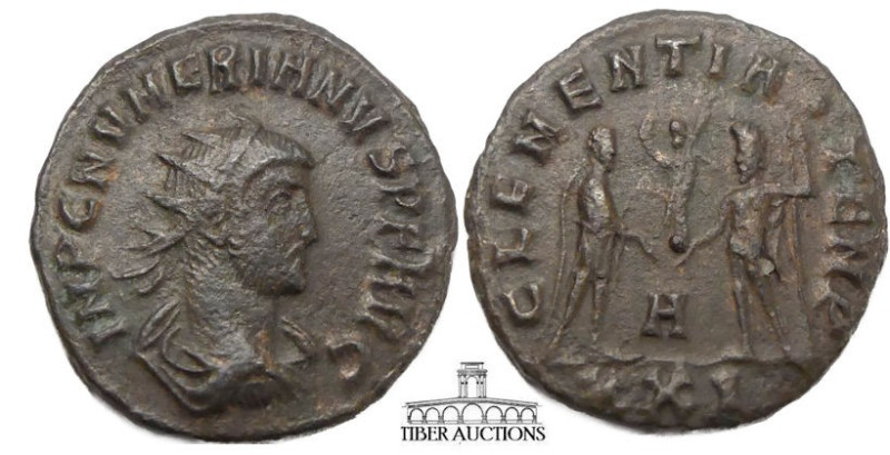 Numerian AD 283-284. Æ Antoninianus. Numerian standing right, holding scepter an...