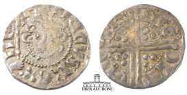 Henry III AR Penny. 1216-1272. London mint. Nicole, moneyer. Crowned facing head / Voided long cross. 18 mm, 1.47 g.