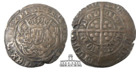 Edward IV. First reign AR Groat Light coinage. 1461-1470. Tower (London) mint. Crowned facing bust / Long cross pattée. 26 mm, 2.95 g.