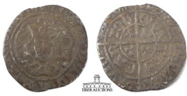 Edward IV. First reign AR 1/2Groat Light coinage. 1461-1470. Canterbury mint. Crowned facing bust / Long cross pattée. 19mm, 1.30 g.