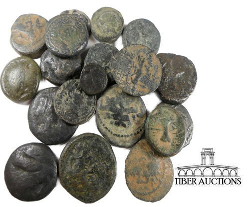 20 Assorted Greek bronze coins. 99.15 g.