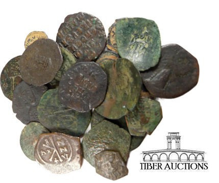 20 assorted Byzantine coins. 71.81 g.