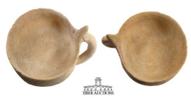 Near East Terracotta cup. 1st Century BCE. From the John Aiello Collection. 98 mm x 98 mm. 145.8 g.