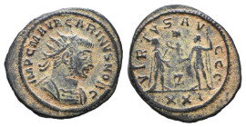 Carinus. A.D. 283-285. AE antoninianus

Reference:

Condition: Very Fine

weight:3.6gr
