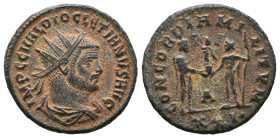 Diocletian. A.D. 284-305. AE antoninianus

Reference:

Condition: Very Fine

weight:3.8gr