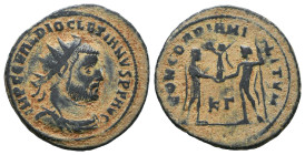Diocletian. A.D. 284-305. AE antoninianus

Reference:

Condition: Very Fine

weight:4.4gr