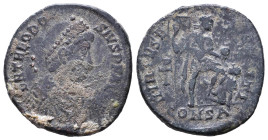 Theodosius I. A.D. 379-395. AE

Reference:

Condition: Very Fine

weight:5.2gr