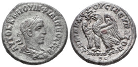 Seleucis and Pieria. Philip. A.D. 244-249. Tetradrachm 

Reference:

Condition: Very Fine

weight:11,2gr