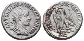 Seleucis and Pieria. Philip. A.D. 244-249. Tetradrachm 

Reference:

Condition: Very Fine

weight:12,9gr