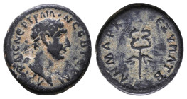 Trajan. AD 98-117. Æ 

Reference:

Condition: Very Fine

weight:2,9gr