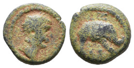 Hadrian. AD 117-138. Æ 

Reference:

Condition: Very Fine

weight:1,6gr