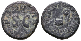 Quadrans. Rome, 5 BC. Ae.

Reference:

Condition: Very Fine

weight:3,2gr