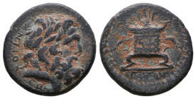 Greek Coins. 4th - 3rd century B.C. AE 

Reference:

Condition: Very Fine

weight:5,3gr