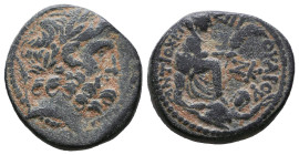 Greek Coins. 4th - 3rd century B.C. AE 

Reference:

Condition: Very Fine

weight:6,7gr