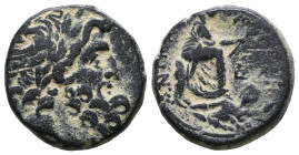 Greek Coins. 4th - 3rd century B.C. AE 

Reference:

Condition: Very Fine

weight:8,3gr