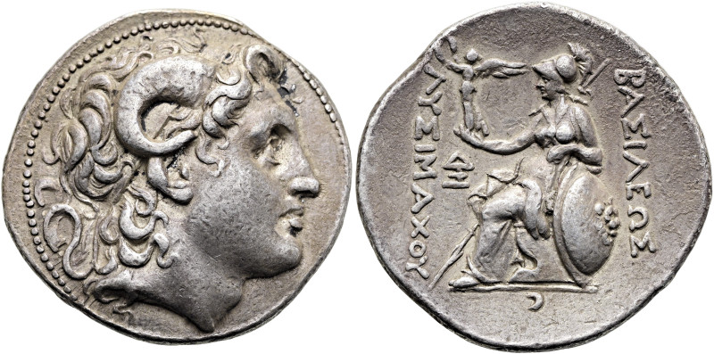 THRAKISCHE KÖNIGE UND DYNASTEN. Lysimachos, 305 - 281 v. Chr. Tetradrachme ø 31m...