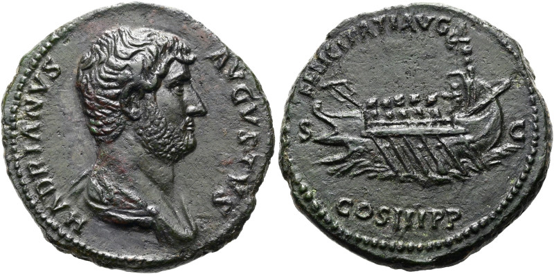 Hadrian, 117 - 138 n. Chr. Dupondius oder As ø 27mm (11.33g). 129 - 130 n. Chr. ...