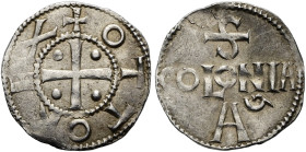 KÖLN Otto III., 983 - 1002. Denar (1.48g). o.J., Köln. + OTTO REX, Kreuz, in den Winkeln jeweils Kugel / COLONIA-Monogramm. Kluge 21. Hävernick 33. Da...