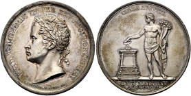 BRANDENBURG / PREUSSEN Friedrich Wilhelm III., 1797 - 1840. Silbermedaille (28.15g). 1822, von G. Loos und F. König. Auf das 25. Regierungsjubiläum. B...