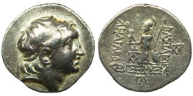 Cappadocian Kingdom. Ariarathes V. Silver Drachm, 163-130 BC. Eusebeia-Mazaca, RY 33 (131/0 BC). diademed head of Ariarathes V right. Reverse: BAΣIΛEΩ...