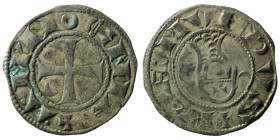 Crusaders, Antioch.Bohemund III.(1163-1201). BI Denier
Obv : +BOAMVNDVS, Profile bust with star right.
Rev : +ANTIOCHIA, Small cross with crescent in ...