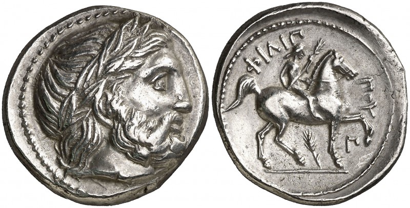 Imperio Macedonio. Filipo II (359-336 a.C.). Pella. Tetradracma. (S. 6683 var) (...