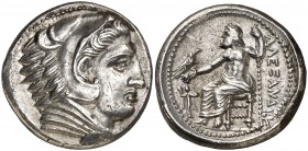 Imperio Macedonio. Alejandro III, Magno (336-323 a.C.). Macedonia. Tetradracma. (S. 6714 var) (MJP. 105). 17,16 g. EBC-.