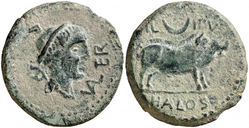 Halos (provincia de Sevilla). As. (FAB. 1393) (ACIP. 2428). 15,77 g. Pátina verd...