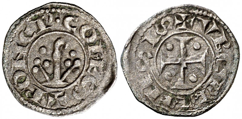 Comtat d'Urgell. Ponç de Cabrera (1236-1243). Agramunt. Òbol. (Cru.V.S. 127 var)...