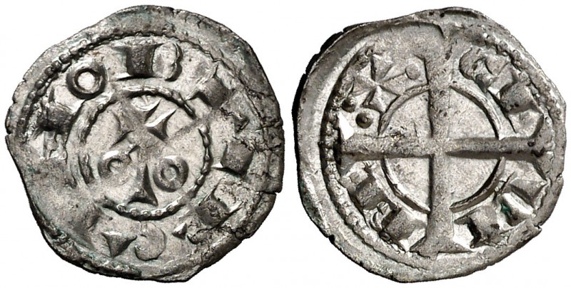Alfons I (1162-1196). Barcelona. Òbol. (Cru.V.S. 297) (Cru.C.G. 2101). 0,53 g. B...