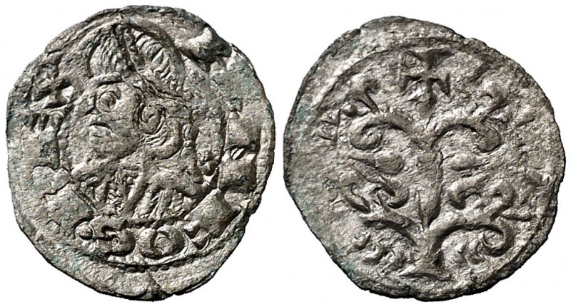 Alfons I (1162-1196). Aragón. Óbolo jaqués. (Cru.V.S. 299) (Cru.C.G. 2107). 0,33...