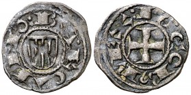 Jaume I (1213-1276). Barcelona. Òbol de doblenc. (Cru.V.S. 307) (Cru.C.G. 2119a). 0,42 g. Buen ejemplar. Escasa. MBC+.