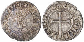 Pere III (1336-1387). Mallorca. Dobler. (Cru.V.S. 453) (Cru.C.G. 2265). 1,66 g. Ex Áureo & Calicó 18/12/2007, nº 121. Muy rara. MBC.
