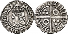 Ferran II (1479-1516). Barcelona. Croat. (Cru.V.S. 1141.6) (Badia 802) (Cru.C.G. 3070e). 2,83 g. MBC+.
