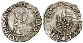 1547. Carlos I. Besançon. 1/2 carlos. (Vti. falta). 0,80 g. MBC+.