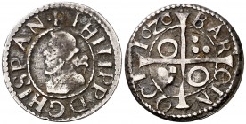 1626. Felipe IV. Barcelona. 1/2 croat. (Cal. 1131) (Badia 1078) (Cru.C.G. 4418 var). 1,32 g. Rara. MBC-/MBC.