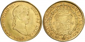 1819. Fernando VII. Lima. JP. 8 escudos. (Cal. 25) (Cal.Onza 1229). 26,94 g. Atractiva pátina. Ex Colección Isabel de Trastámara 22/04/2015, nº 1114. ...
