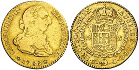 1788. Carlos III. Sevilla. C. 2 escudos. (Cal. 583). 6,66 g. MBC-/MBC.
