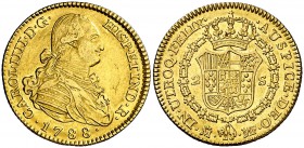 1788. Carlos IV. Madrid. MF. 2 escudos. (Cal. 322). 6,83 g. Escasa. MBC+/EBC-.