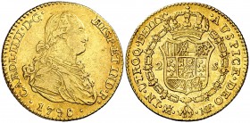 1798. Carlos IV. Madrid. MF. 2 escudos. (Cal. 335). 6,66 g. MBC/MBC+.