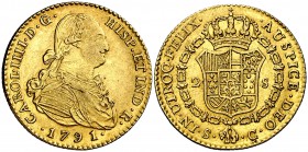 1791. Carlos IV. Sevilla. C. 2 escudos. (Cal. 444). 6,71 g. MBC+.